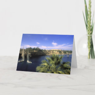 AF, Ägypten, Oberägypten, Assuan. Fluss Nile Karte