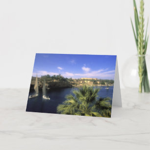 AF, Ägypten, Oberägypten, Assuan. Fluss Nile Karte
