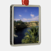 AF, Ägypten, Oberägypten, Assuan. Fluss Nile Silbernes Ornament (Rechts)