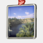 AF, Ägypten, Oberägypten, Assuan. Fluss Nile Silbernes Ornament (Links)