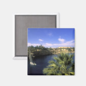 AF, Ägypten, Oberägypten, Assuan. River Nile, Magnet (Vorderseite/Rückseite)