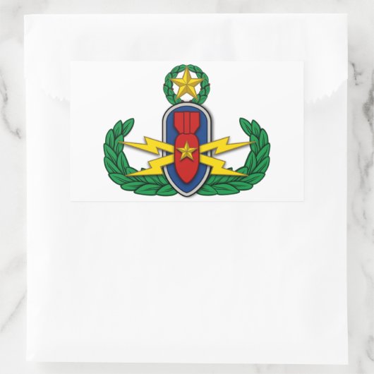 AF EOD Master 3D Rechteckiger Aufkleber (Tasche)