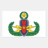 AF EOD Master 3D Rechteckiger Aufkleber (Vorderseite)