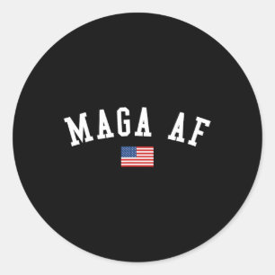 Af Shirt Trump 2024 Republikaner Amerika zurück ne Runder Aufkleber