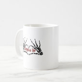 Af Skeleton Hands Heart Classic Kaffeetasse (Vorderseite Links)