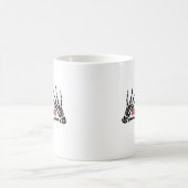 Af Skeleton Hands Heart Classic Kaffeetasse (Mittel)