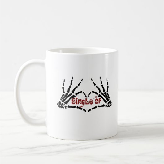Af Skeleton Hands Heart Classic Kaffeetasse (Links)