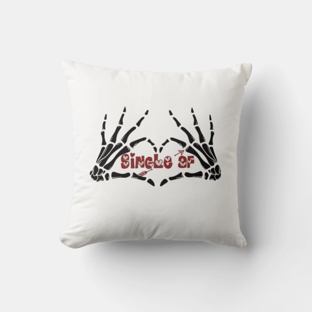 Af Skeleton Hands Heart Classic Kissen (Vorderseite)