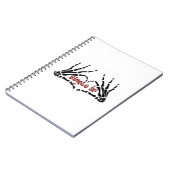 Af Skeleton Hands Heart Classic Notizblock (Linke Seite)