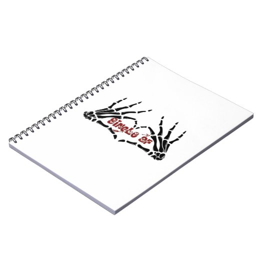Af Skeleton Hands Heart Classic Notizblock (Linke Seite)