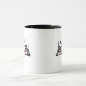 Af Skeleton Hands Heart Classic Tasse (Zentrum)