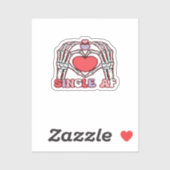 Af Skeleton Hands Valentinstag Classic Aufkleber (Blatt)