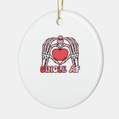 Af Skeleton Hands Valentinstag Classic Keramik Ornament (Links)
