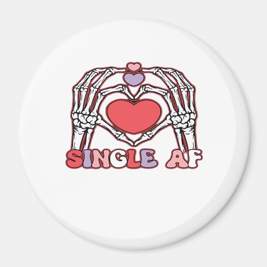Af Skeleton Hands Valentinstag Classic Magnet (Vorne)