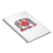 Af Skeleton Hands Valentinstag Classic Notizblock (Rechte Seite)