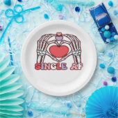 Af Skeleton Hands Valentinstag Classic Pappteller (Party)