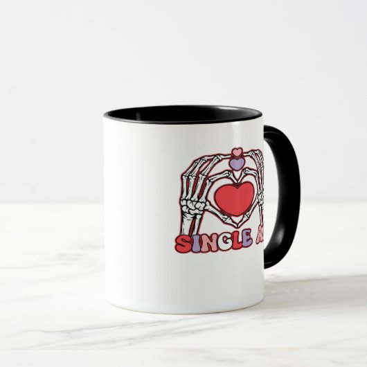 Af Skeleton Hands Valentinstag Classic Tasse (VorderseiteRechts)