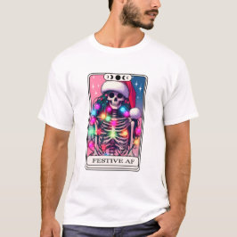 AF Weihnachts-Skelett-Tarot T-Shirt