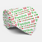 AF Weihnachtssymbole Krawatte (Gerollt)