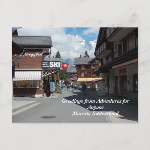 AFA Gruß aus Murren, Schweiz Postcard Postkarte