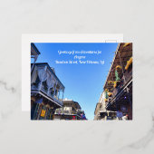 AFA Grüße von Bourbon St. Postkarte (Vorderseite/Rückseite)