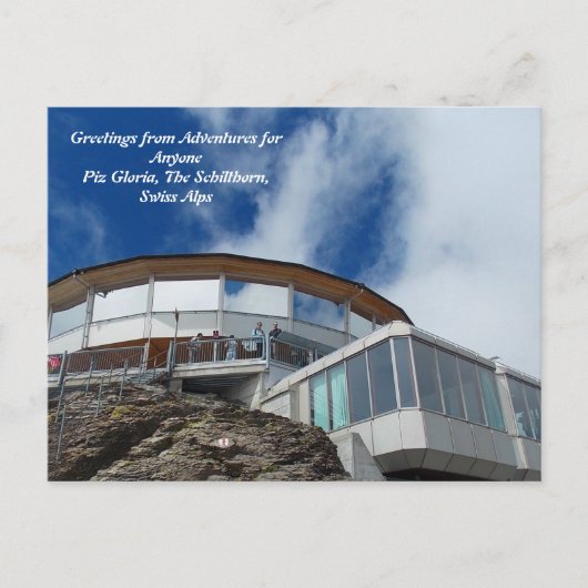 AFA Postkarte Piz Gloria, Schilthorn, Schweiz Alpe (Vorderseite)