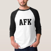 afa - weg von der Tastatur in schwarzer Typografie T-Shirt (Vorderseite)