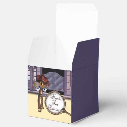 AfAmerican Cowboy Birthday Geschenkschachtel (Geöffnet)