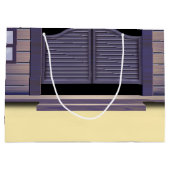 AfAmerican Cowboy Birthday Große Geschenktüte (Rückseite)