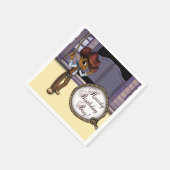 AfAmerican Cowboy Birthday Serviette (Ecke)