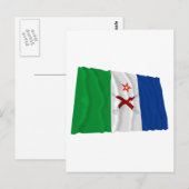 Afar Wave Flag Postkarte (Vorne/Hinten)