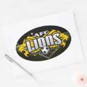 AFC Lions oval decal Ovaler Aufkleber (Umschlag)
