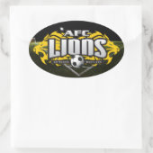 AFC Lions oval decal Ovaler Aufkleber (Tasche)