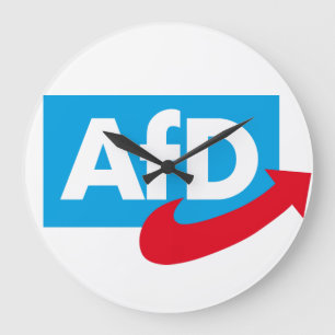 AfD:Alternative für Deutschland Große Wanduhr