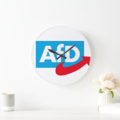 AfD:Alternative für Deutschland Große Wanduhr (Zuhause)