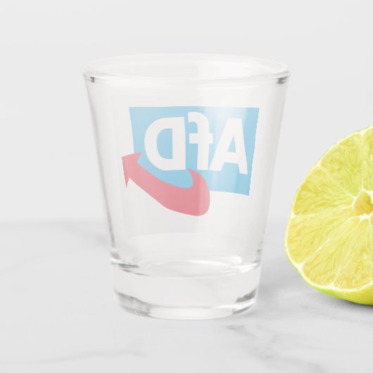 AfD:Alternative für Deutschland Schnapsglas (Rückseite)