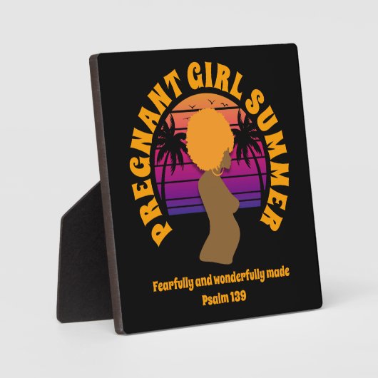 Afeen PREGNANT MIRL SOMMER Custom Christlich Fotoplatte (Vorderseite)