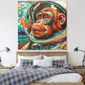 AFEN IM WELTALL LEINWANDDRUCK (Insitu (Schlafzimmer))