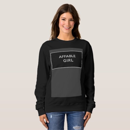 AFFABLE Girl Present Sweatshirt (Vorne ganz)
