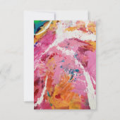 Affair of the Heart: Wedding RSVP Response Card Karte (Rückseite)