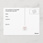 Affäre mit schwarzer Krawatte: Silhouette von Mann Postkarte (Rückseite)