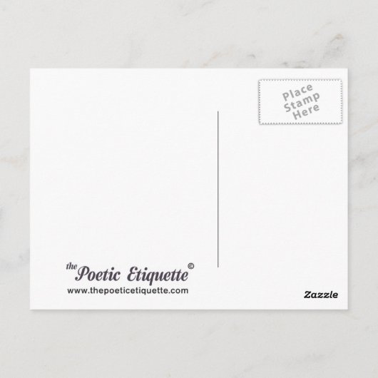 Affäre Postkarte (Rückseite)