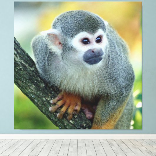 Affe 004 leinwanddruck (Insitu (Holzboden))