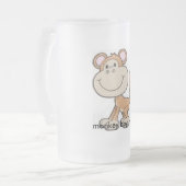 Affe, Affejungen-Tasse Mattglas Bierglas (Vorderseite Links)
