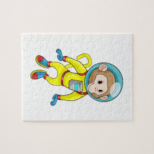 Affe als Astronaut Puzzle (Horizontal)