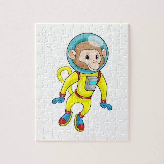 Affe als Astronaut Puzzle (Vertikal)