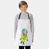 Affe als Astronaut Schürze (Getragen)