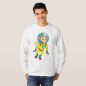 Affe als Astronaut T-Shirt (Vorne ganz)