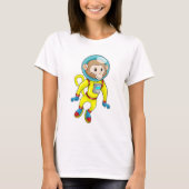 Affe als Astronaut T-Shirt (Vorderseite)