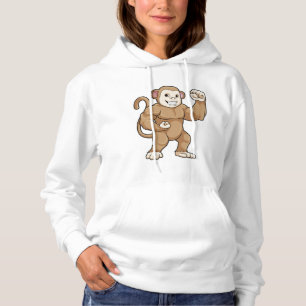 Affe als Bodybuilder in der Bodybuilding Hoodie
